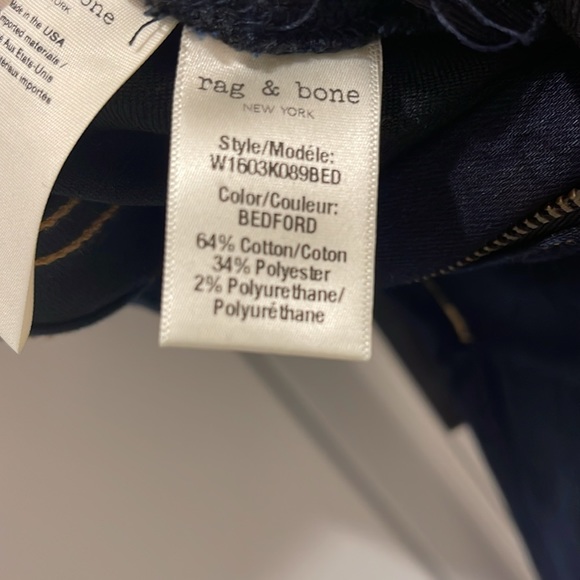 Rag & Bone Skinny Maternity Jeans Bedford NWT Size 24 Pregnancy Denim Pants - Picture 13 of 15